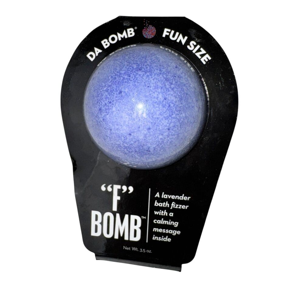 Da Bomb Bath Fizzer "F" Bomb Lavender Scent Calming 3.5 oz